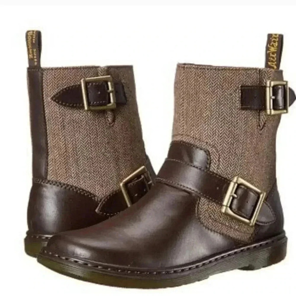 Dr. Martens Gayle Brown Boots Size 9 - Picture 1 of 13